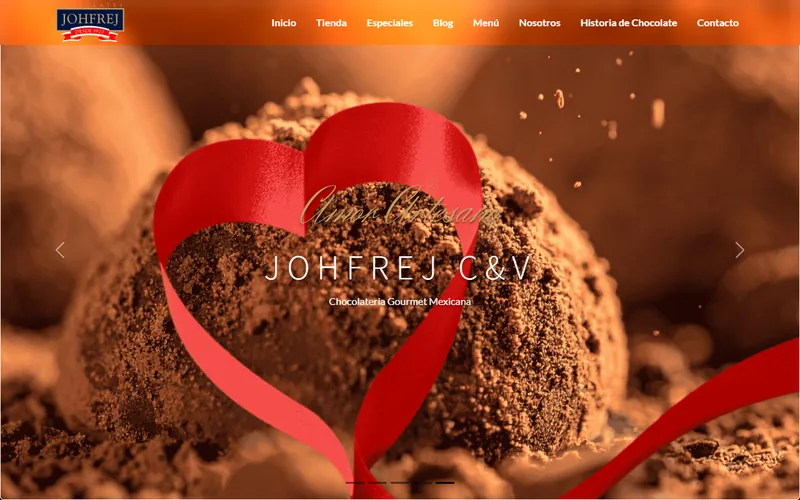 Chocolatería Johfrej - trabajo de Pex Creative
